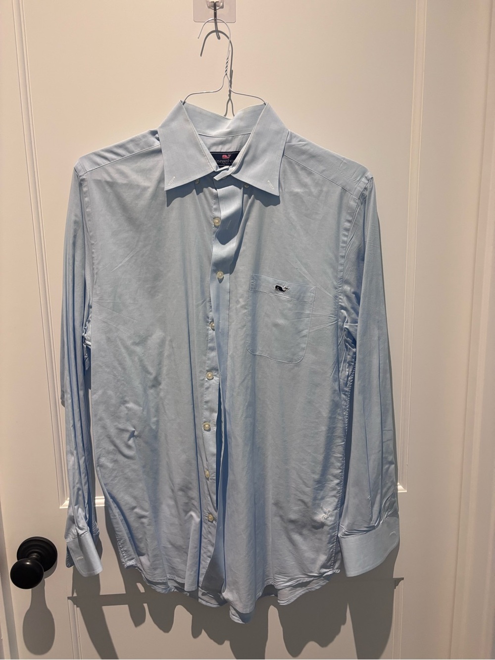 Vineyard Vines Light Blue Men's Dress Shirt - Long Sleeve Button-Down